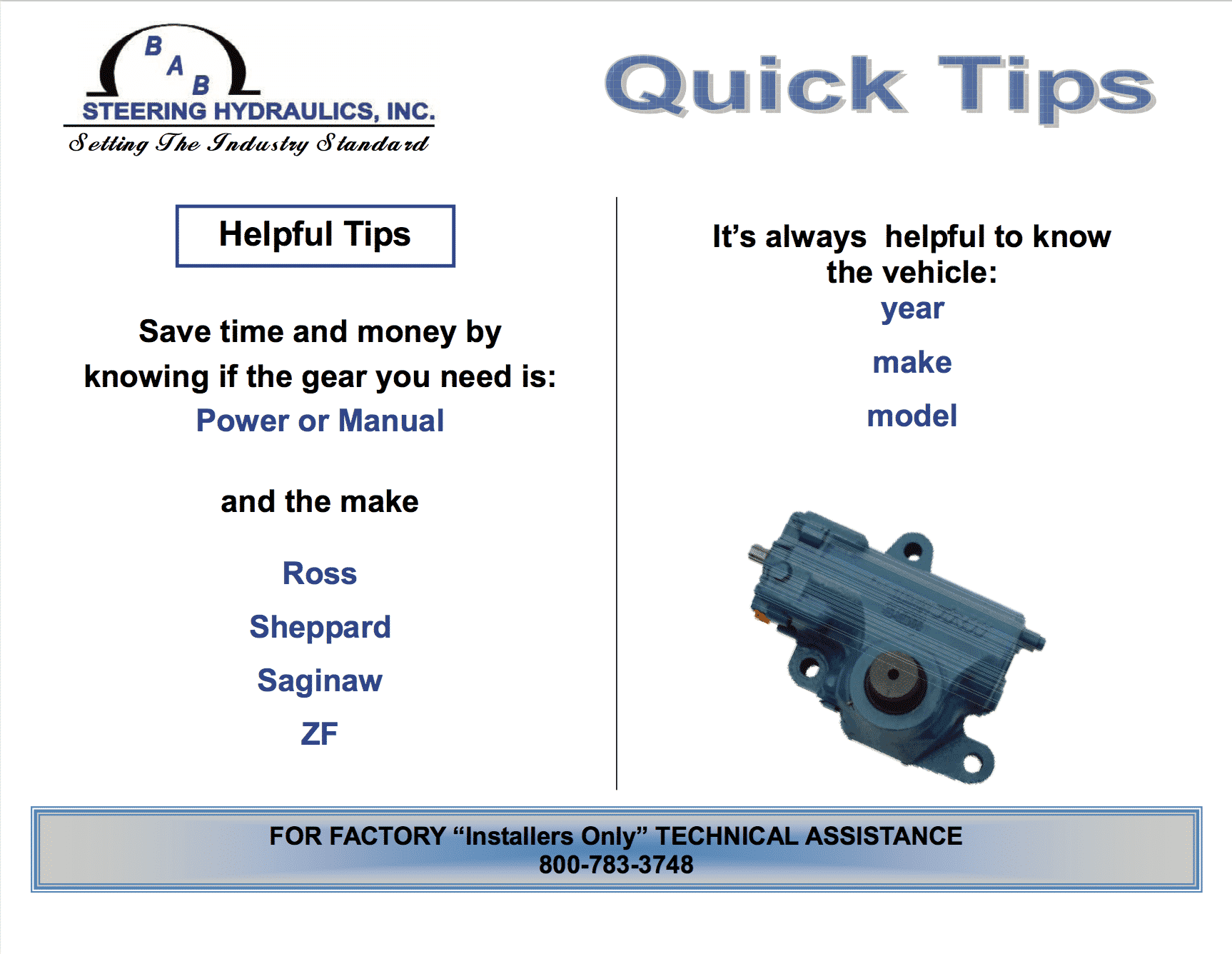 helpful steering tips